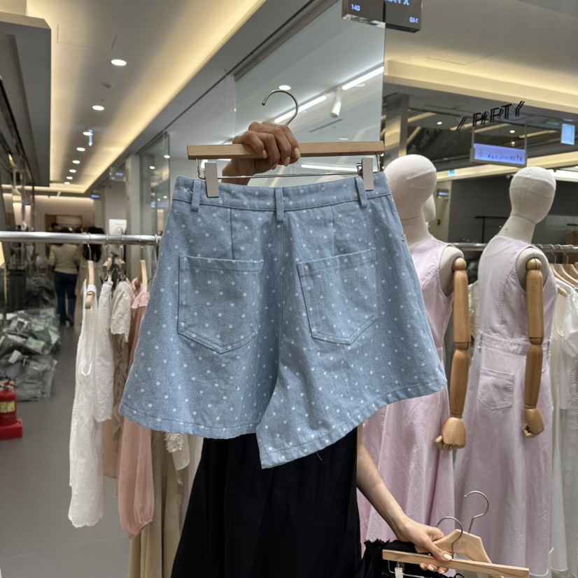 XPARTY直郵韓國代購㊣女裝新品熱賣時尚25春夏休閑人氣短褲XPARTY短褲