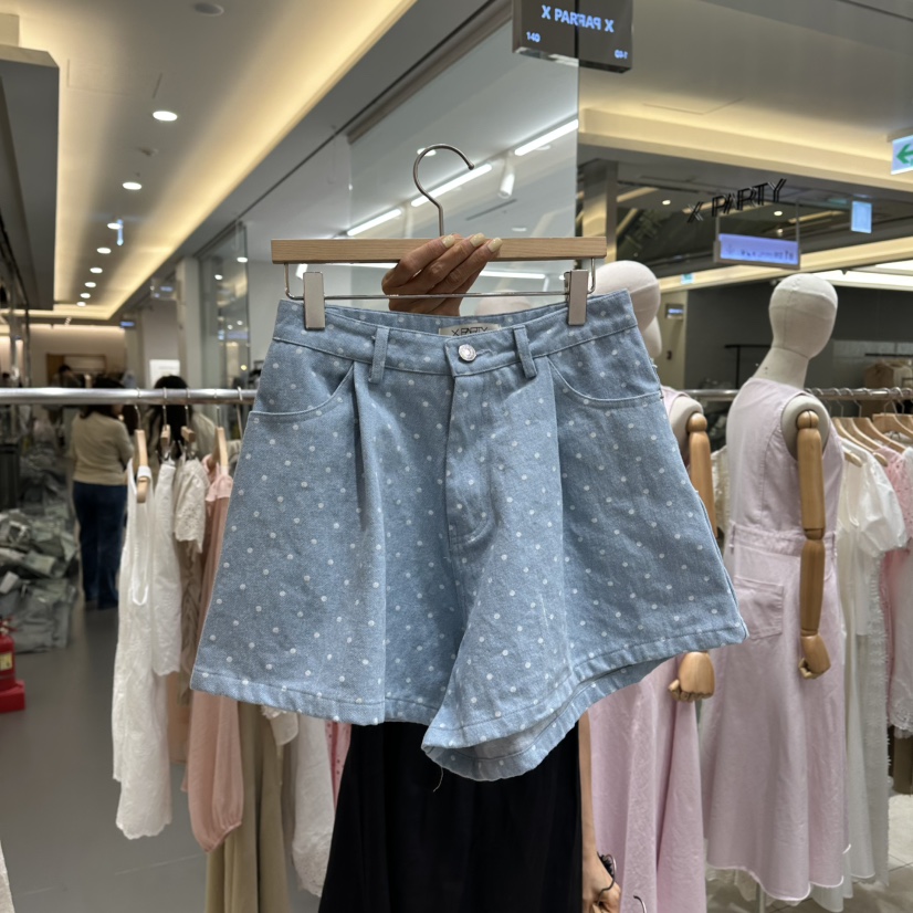 XPARTY直郵韓國代購㊣女裝新品熱賣時尚25春夏休閑人氣短褲XPARTY短褲