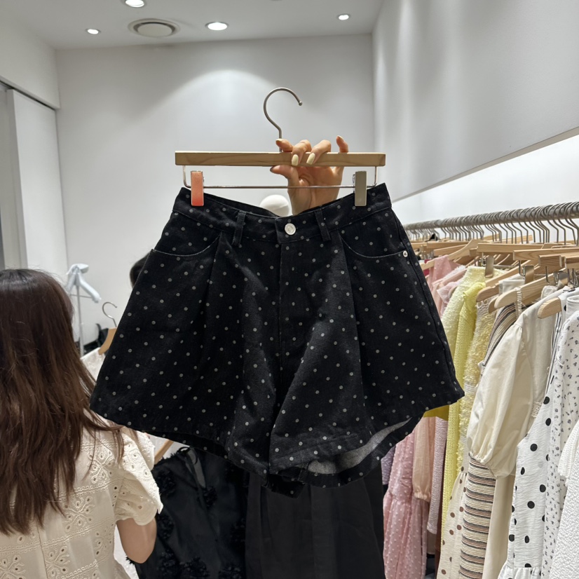 XPARTY直郵韓國代購㊣女裝新品熱賣時尚25春夏休閑人氣短褲XPARTY短褲圖色2