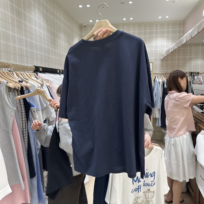 OURMOMENT韓國直郵㊣女裝新品熱賣人氣25春夏推薦休閑時尚T恤OURMOMENTT恤
