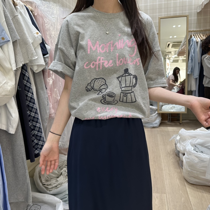 OURMOMENT韓國直郵㊣女裝新品熱賣人氣25春夏推薦休閑時尚T恤OURMOMENTT恤圖色4