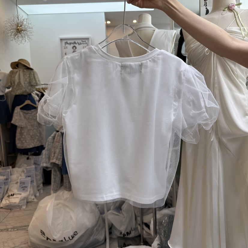 CHEAP-CHIC韓國直郵㊣東大門實拍女裝新品25春夏襯衫蕾絲衫CHEAP-CHIC/CHARLES THE SECOND襯衫/蕾絲衫