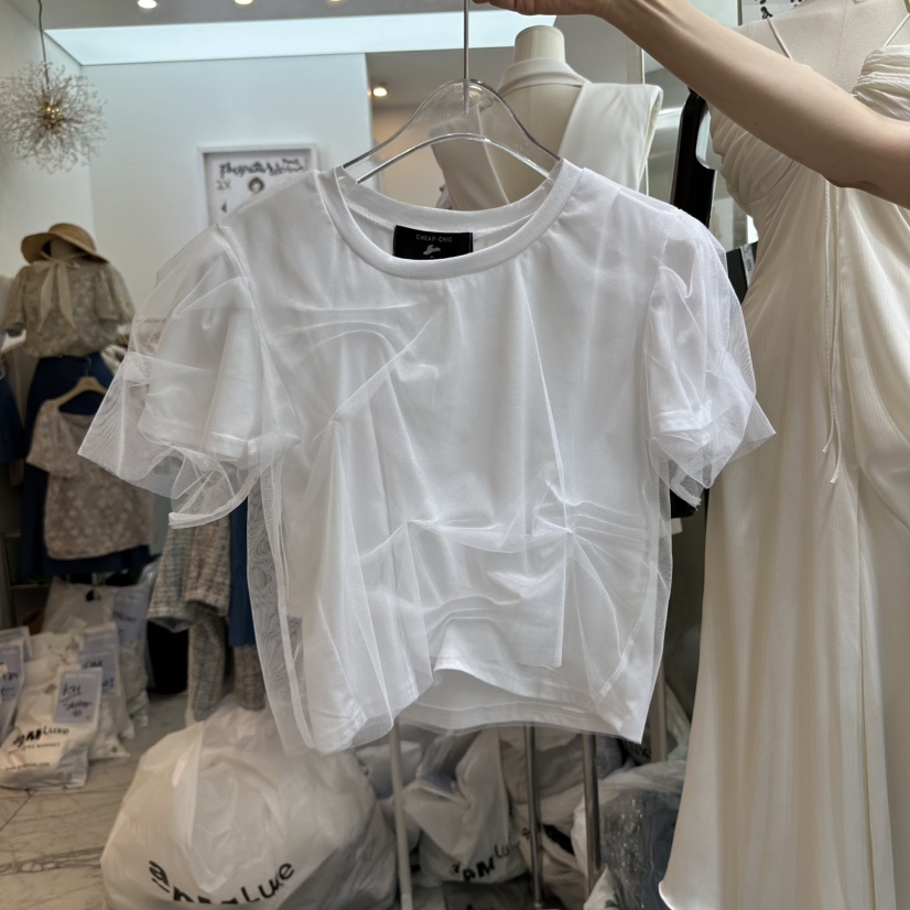 CHEAP-CHIC韓國直郵㊣東大門實拍女裝新品25春夏襯衫蕾絲衫CHEAP-CHIC/CHARLES THE SECOND襯衫/蕾絲衫圖色2
