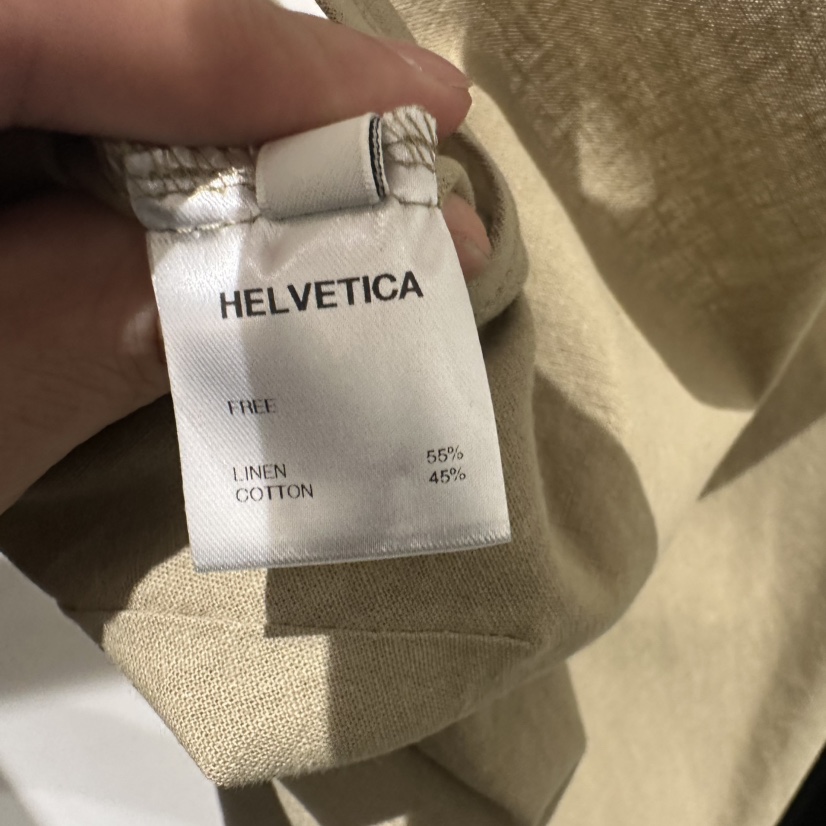 HELVETICA韓國㊣直郵東大門代購女裝新款休閑推薦連衣裙亞麻HELVETICA連衣裙