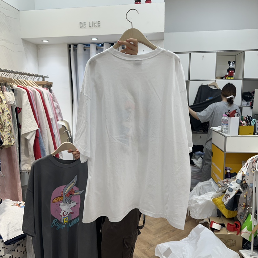 DE LINE韓國直郵㊣女裝新款人氣25春夏時尚推薦熱賣休閑T恤DE LINET恤