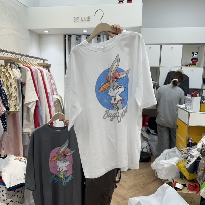 DE LINE韓國直郵㊣女裝新款人氣25春夏時尚推薦熱賣休閑T恤DE LINET恤