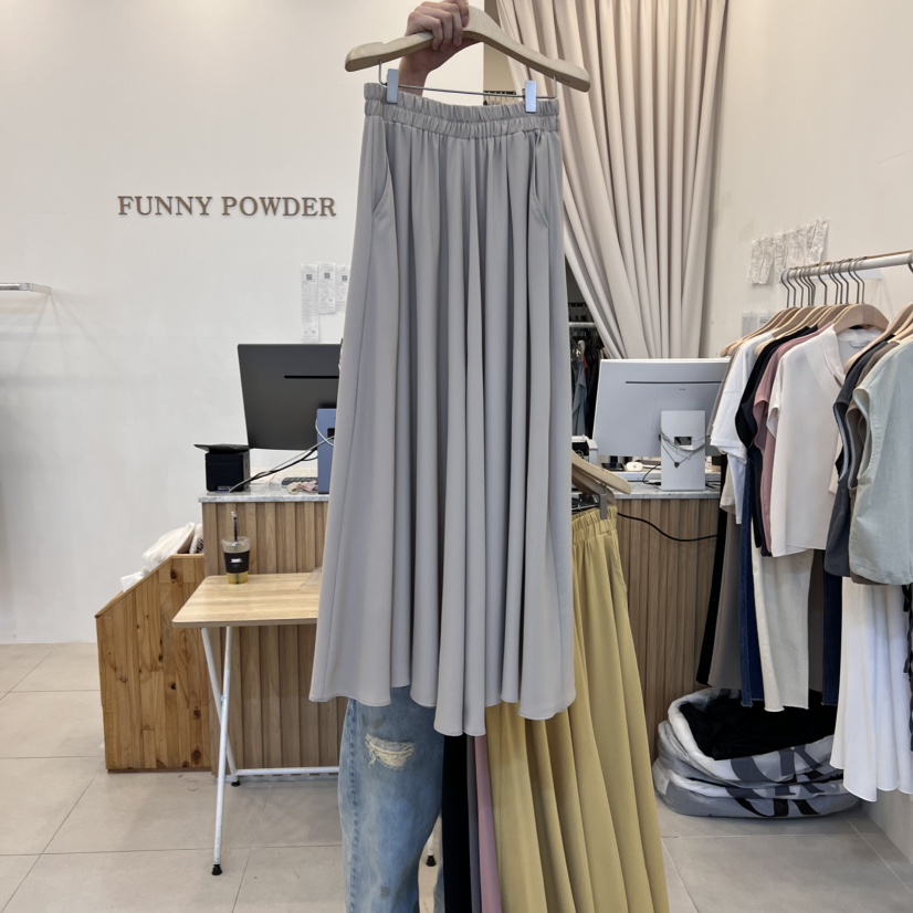 FUNNY POWDER韓國直郵㊣女裝新品人氣熱賣25春夏時尚推薦裙褲THE FUNNY裙褲圖色2