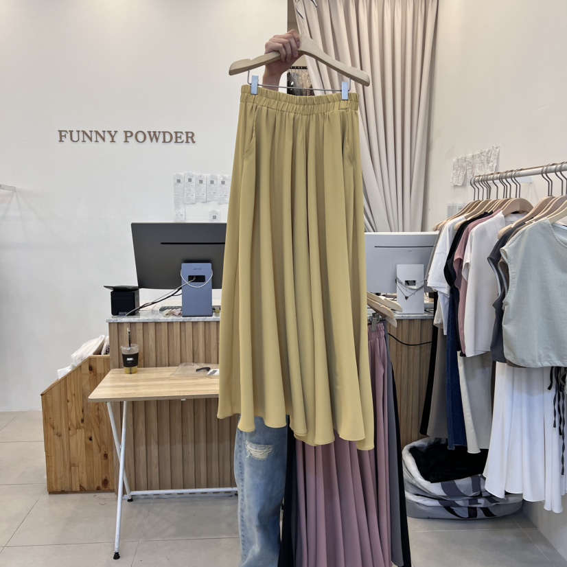 FUNNY POWDER韓國直郵㊣女裝新品人氣熱賣25春夏時尚推薦裙褲THE FUNNY裙褲圖色3