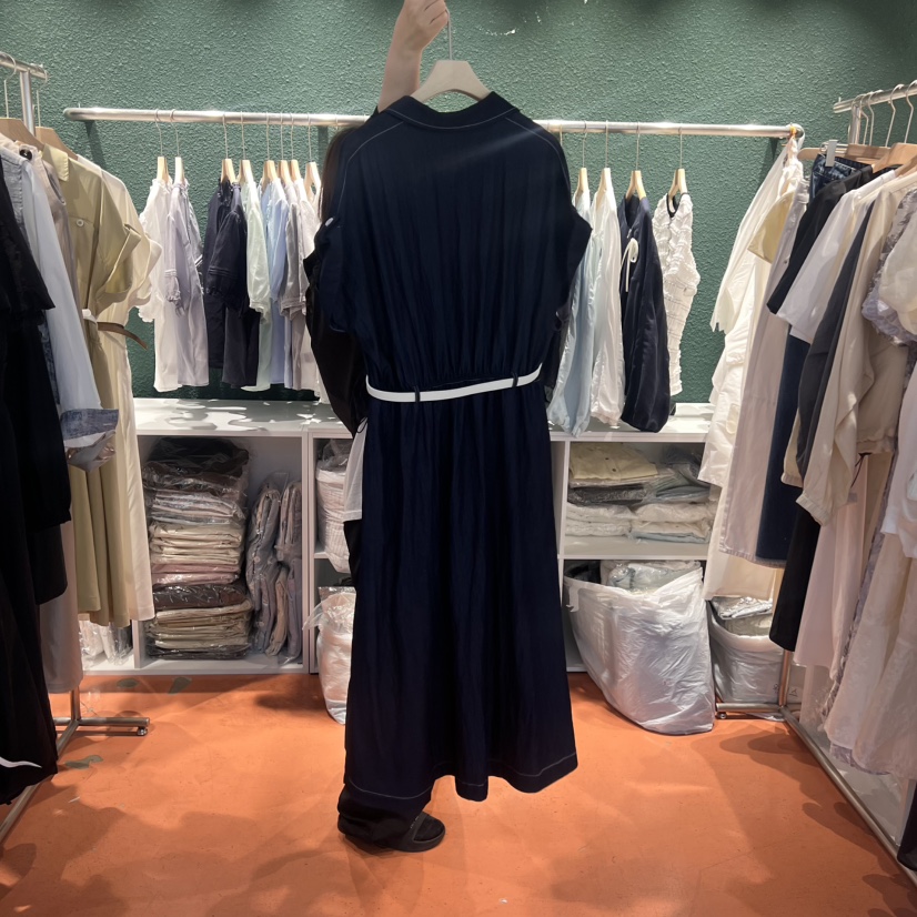 SIMPLE PARK/WMSTORY韓國直郵㊣女裝新品熱賣連衣裙含腰帶SIMPLE PARK/WMSTORY連衣裙