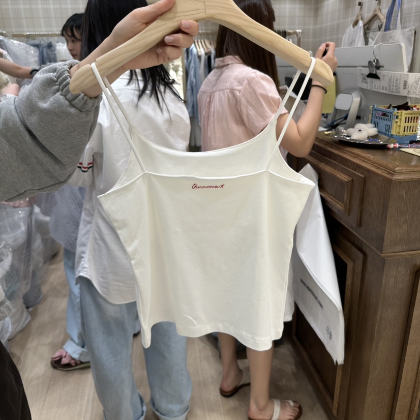 OURMOMENT韓國直郵㊣女裝新品推薦熱賣25春夏人氣休閑吊帶背心OURMOMENT吊帶/背心