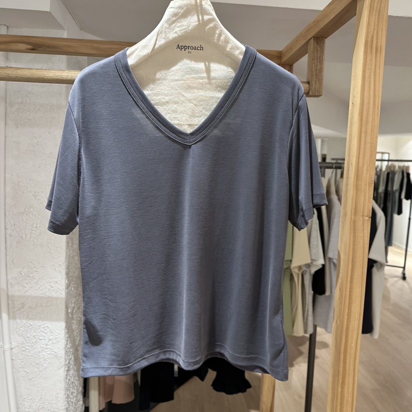 APPROACH0.1韓國㊣直郵東大門代購女裝新品休閑25春夏熱賣T恤APPROACH0.1T恤圖色2