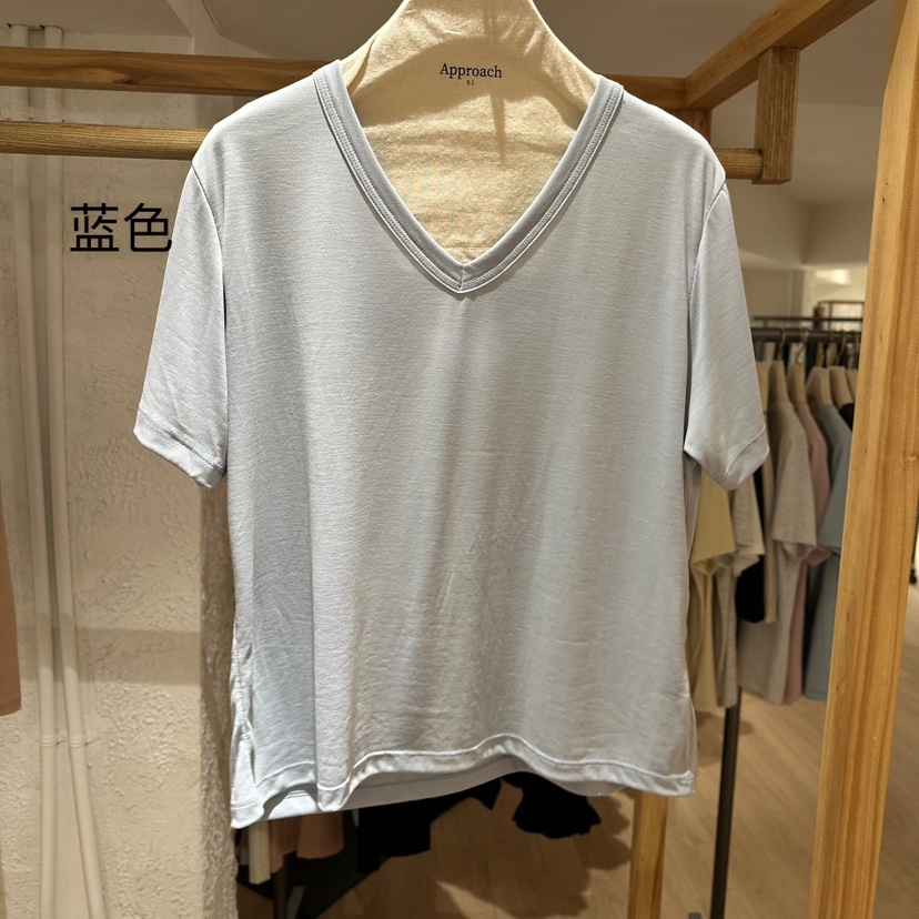 APPROACH0.1韓國㊣直郵東大門代購女裝新品休閑25春夏熱賣T恤APPROACH0.1T恤圖色4