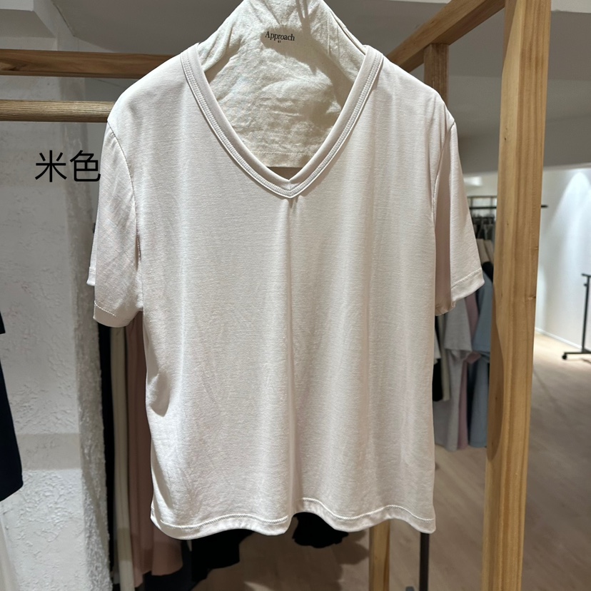 APPROACH0.1韓國㊣直郵東大門代購女裝新品休閑25春夏熱賣T恤APPROACH0.1T恤圖色6