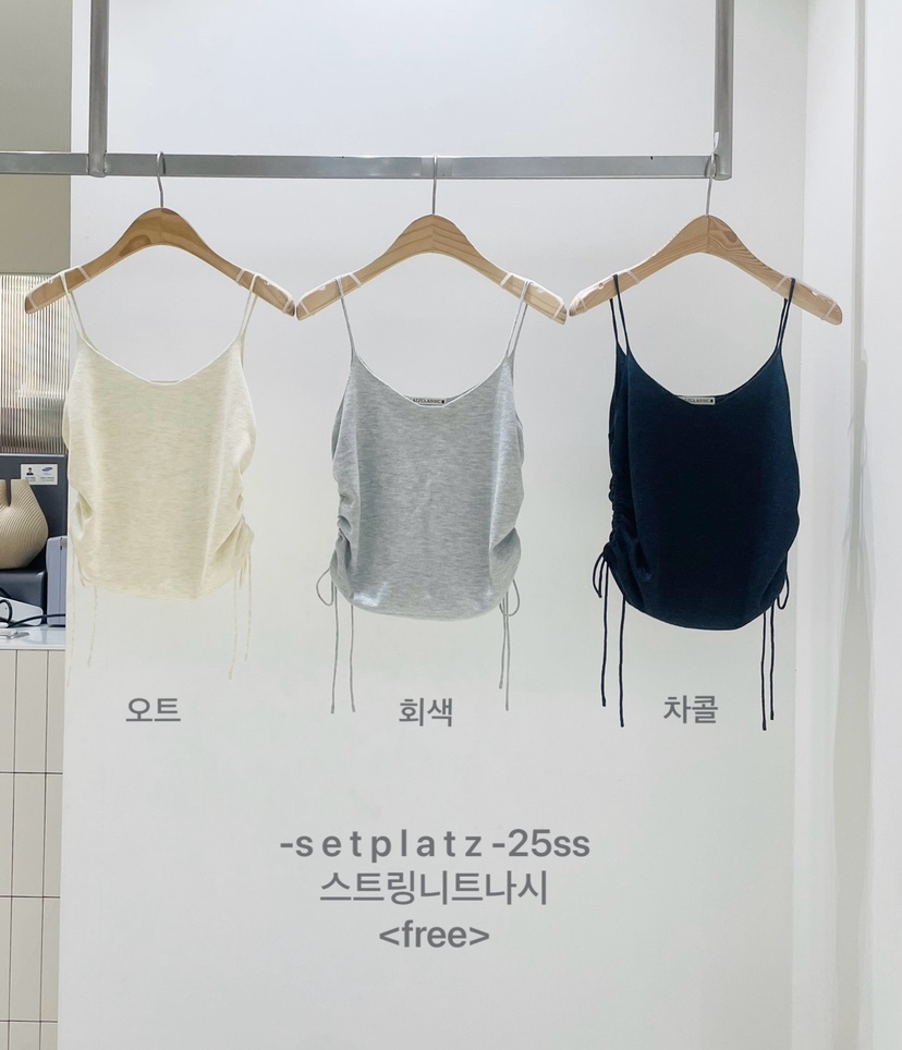 SETPLATZ直郵韓國代購㊣女裝新款時尚人氣休閑25春夏吊帶背心PLATZCLASSIC吊帶/背心