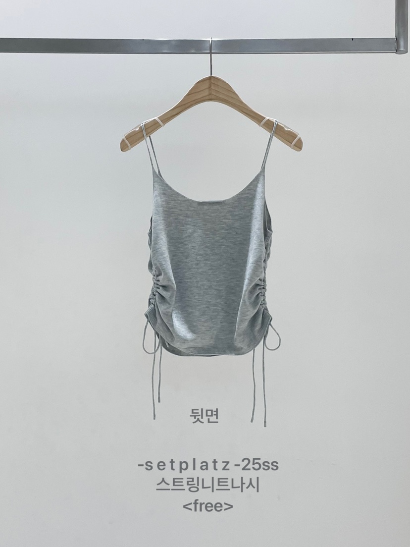 SETPLATZ直郵韓國代購㊣女裝新款時尚人氣休閑25春夏吊帶背心PLATZCLASSIC吊帶/背心