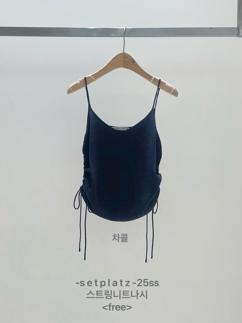 SETPLATZ直郵韓國代購㊣女裝新款時尚人氣休閑25春夏吊帶背心PLATZCLASSIC吊帶/背心圖色3