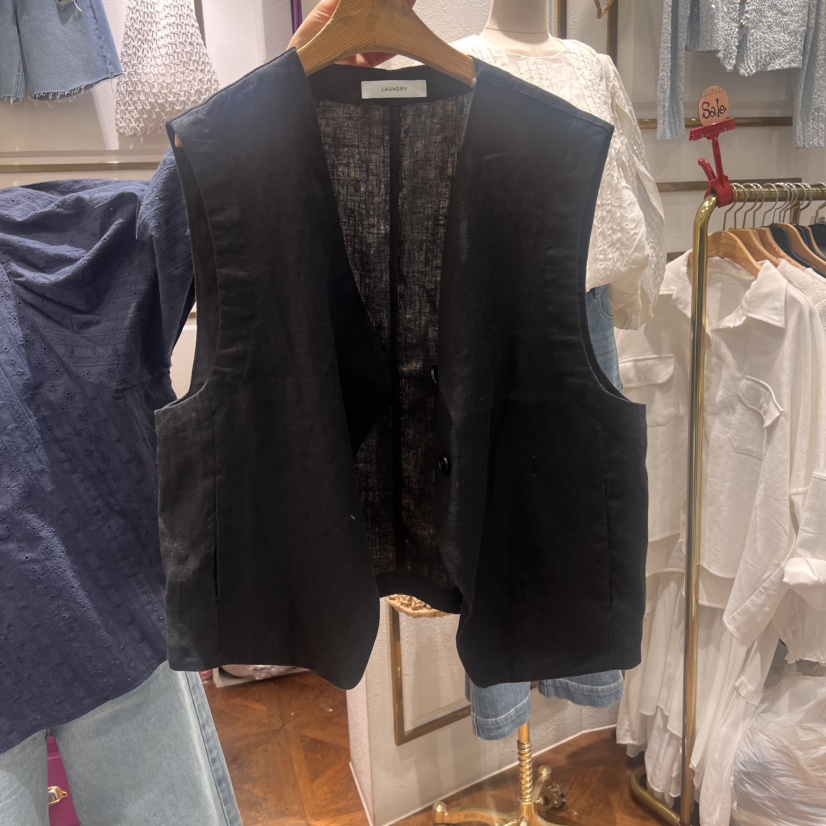 LAUNDRY直郵韓國代購㊣女裝新款25春夏時尚休閑推薦人氣馬甲LAUNDRY馬甲圖色3