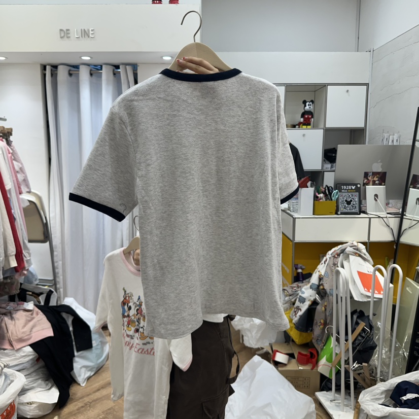 DE LINE韓國直郵㊣東大門實拍女裝新品25春夏休閑人氣時尚T恤DE LINET恤