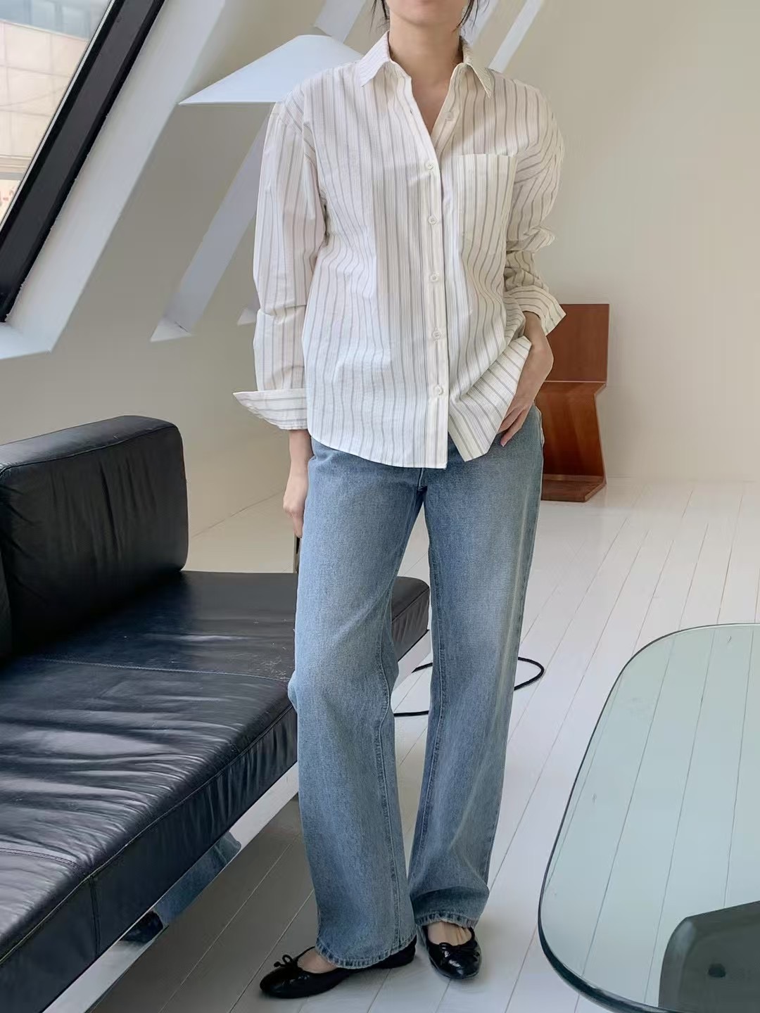 CAROL韓國直郵㊣女裝新品時尚熱賣人氣休閑25春夏襯衫蕾絲衫CAROL襯衫/蕾絲衫