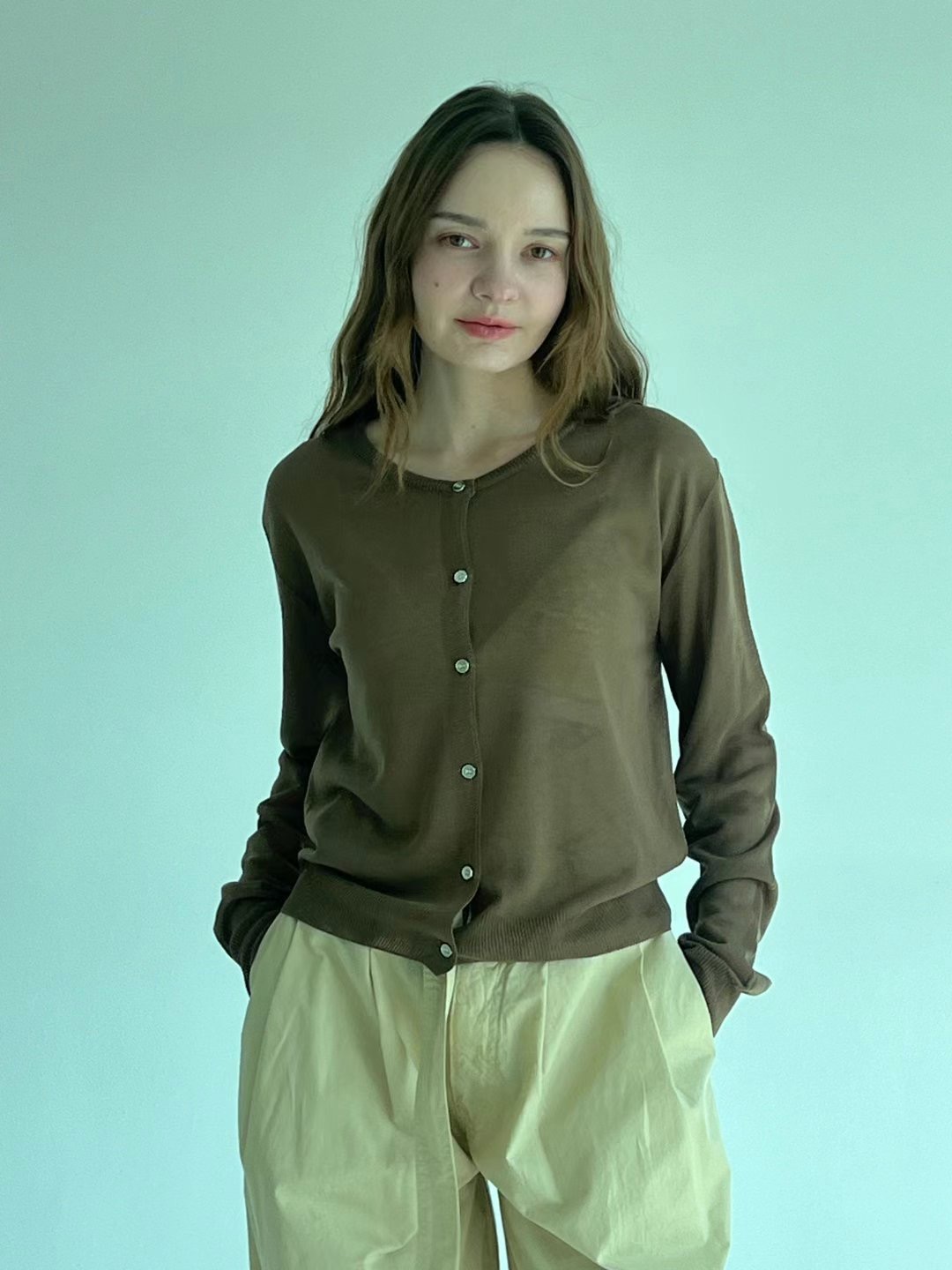 끌 벅지韓國㊣直郵東大門代購女裝新款休閑人氣25春夏針織衫Pull Buck針織衫圖色4