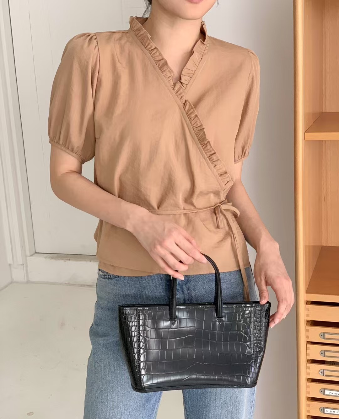CAROL直郵韓國代購㊣女裝新款推薦休閑人氣25春夏襯衫蕾絲衫CAROL襯衫/蕾絲衫