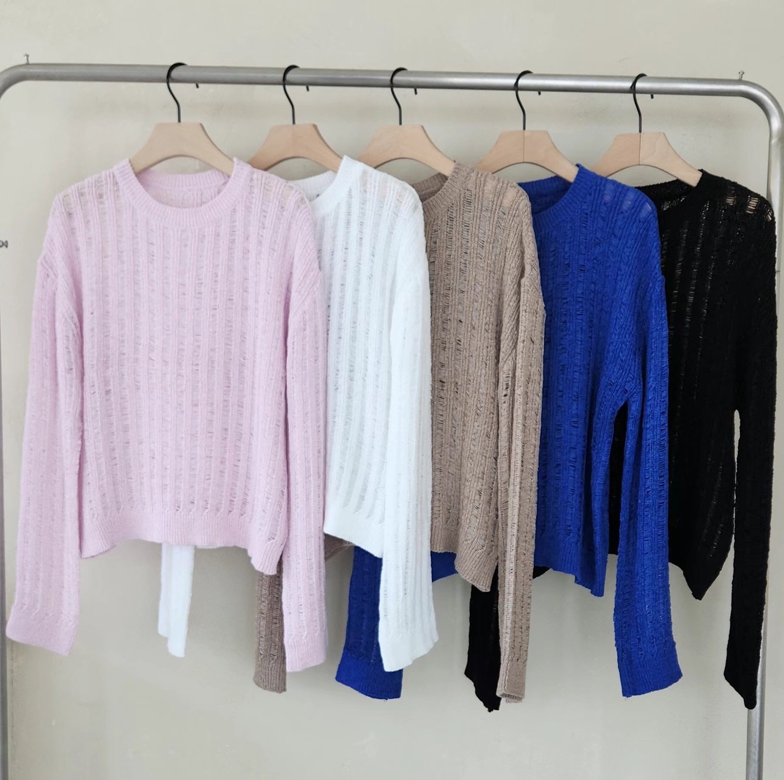 끌 벅지韓國㊣直郵東大門代購女裝新款休閑人氣熱賣25春夏毛衣Pull Buck毛衣圖色4左四色