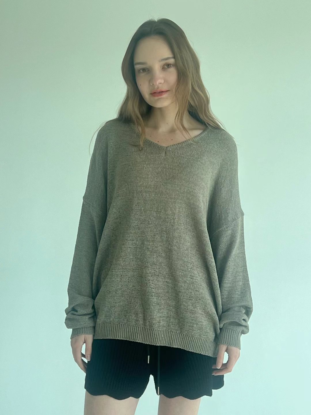 끌 벅지韓國直郵㊣女裝新款休閑25春夏人氣熱賣時尚針織衫Pull Buck針織衫圖色5