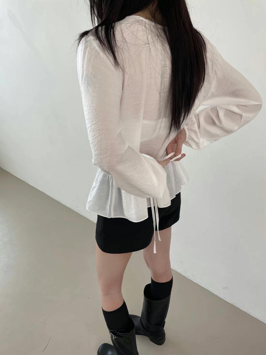 UNTIL韓國㊣直郵東大門代購女裝新款推薦熱賣休閑襯衫蕾絲衫UNTIL襯衫/蕾絲衫