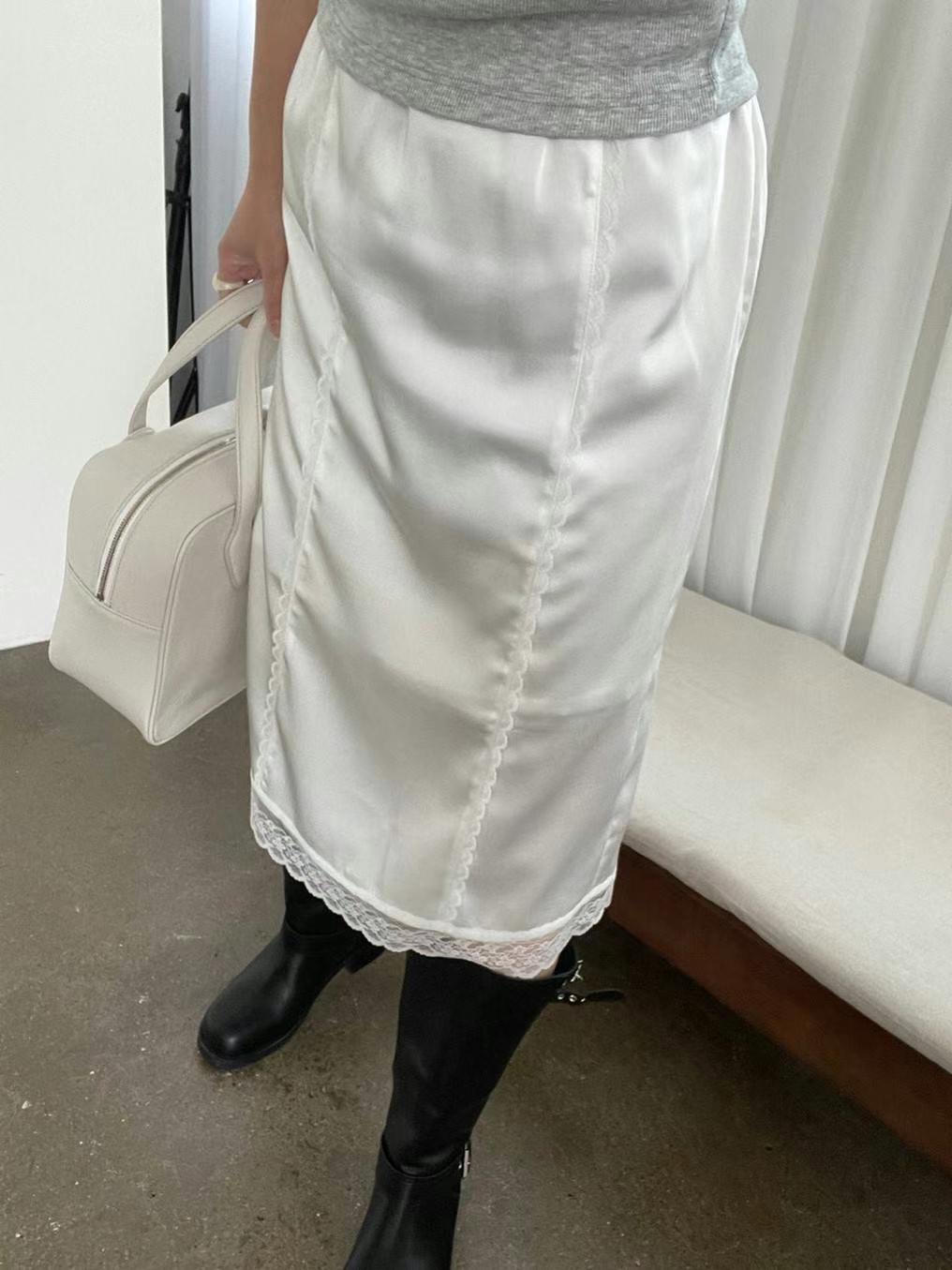 UNTIL韓國直郵㊣女裝新品熱賣人氣25春夏推薦半身裙中短裙蕾絲UNTIL半身裙/中短裙