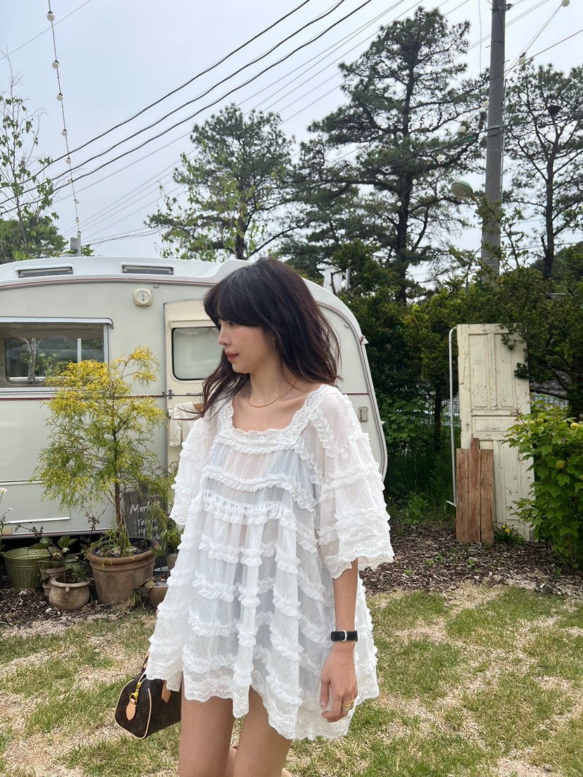 SOLAR直郵韓國代購㊣女裝新品25春夏熱賣推薦休閑人氣連衣裙SOLAR連衣裙