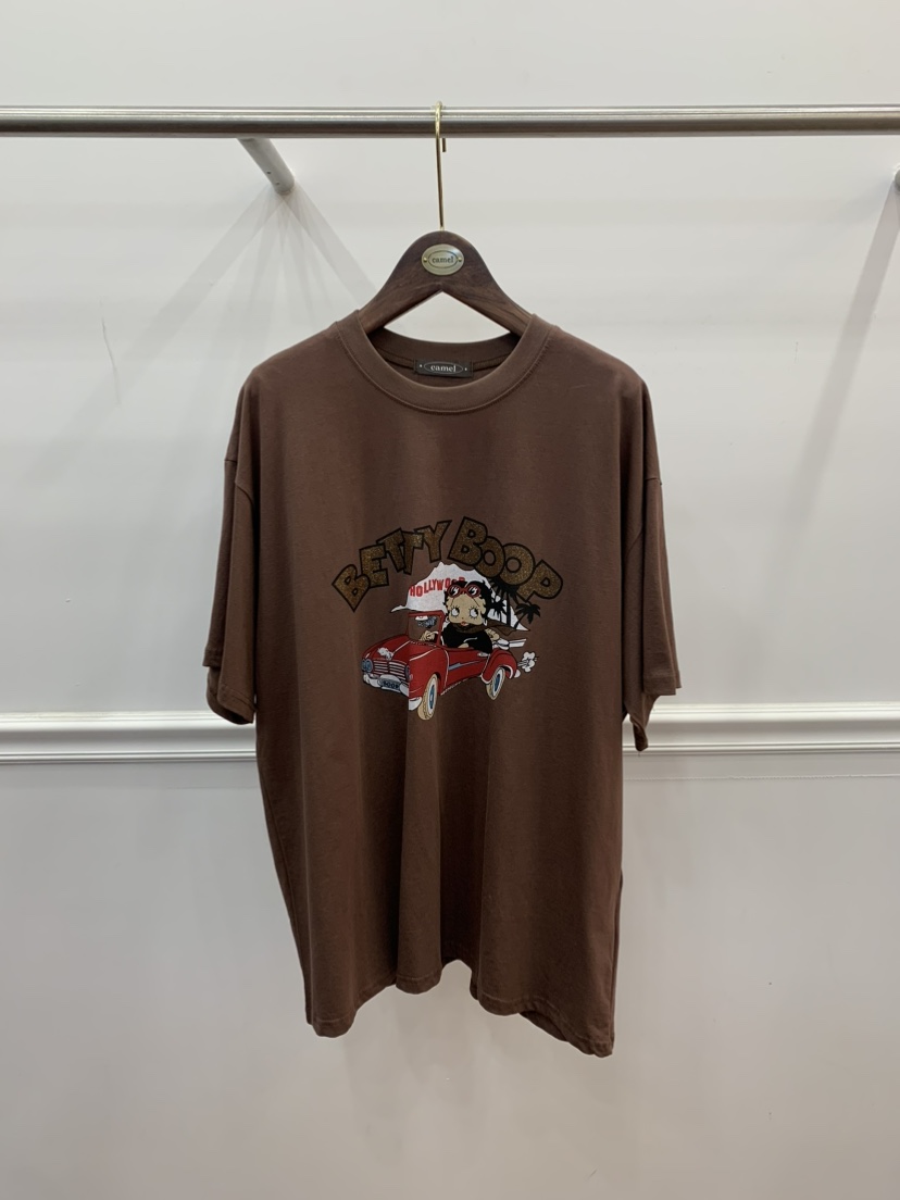 CAMEL-P(此品牌名稱會遭售假投訴,建議淘寶店鋪商品名稱中不要使用)直郵韓國代購㊣女裝新品推薦T恤Came_l 家T恤圖色3