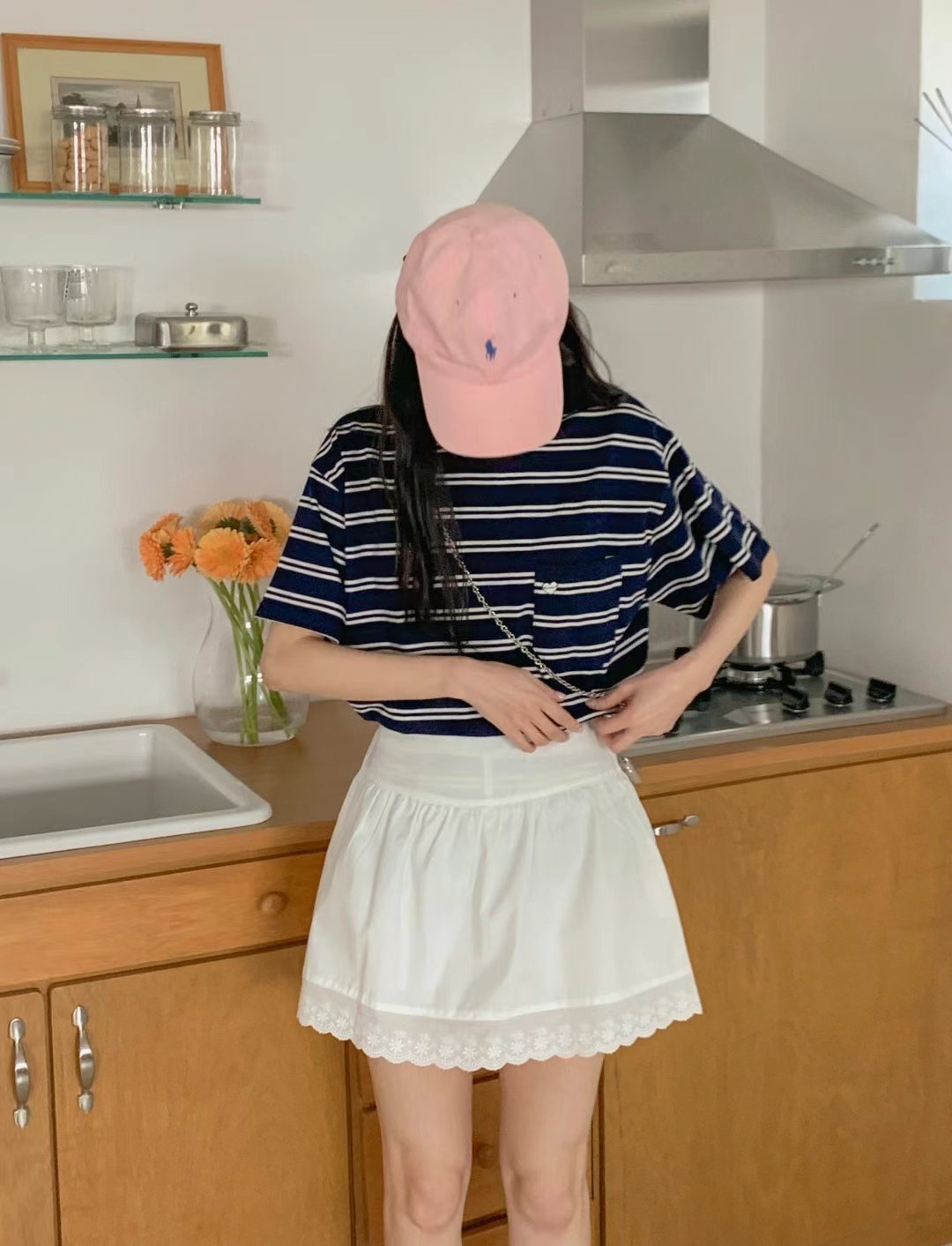 BONGBLY-봉블리直郵韓國代購㊣女裝新款25春夏時尚人氣短裙BONGBLY短裙