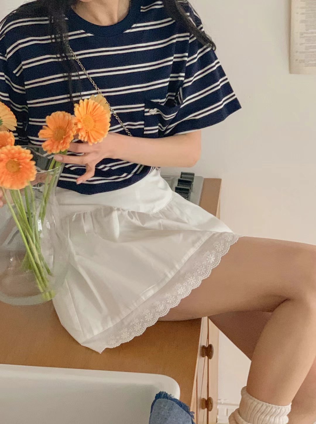 BONGBLY-봉블리直郵韓國代購㊣女裝新款25春夏時尚人氣短裙BONGBLY短裙