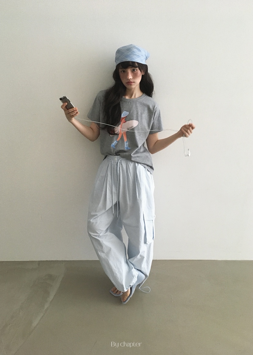 BY CHAPTER直郵韓國代購㊣女裝新品人氣時尚休閑休閑褲工裝褲Chapter休閑褲