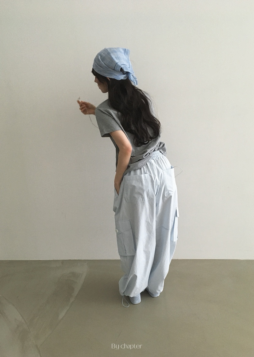 BY CHAPTER直郵韓國代購㊣女裝新品人氣時尚休閑休閑褲工裝褲Chapter休閑褲