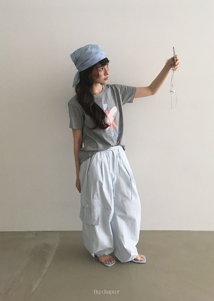 BY CHAPTER直郵韓國代購㊣女裝新品人氣時尚休閑休閑褲工裝褲Chapter休閑褲