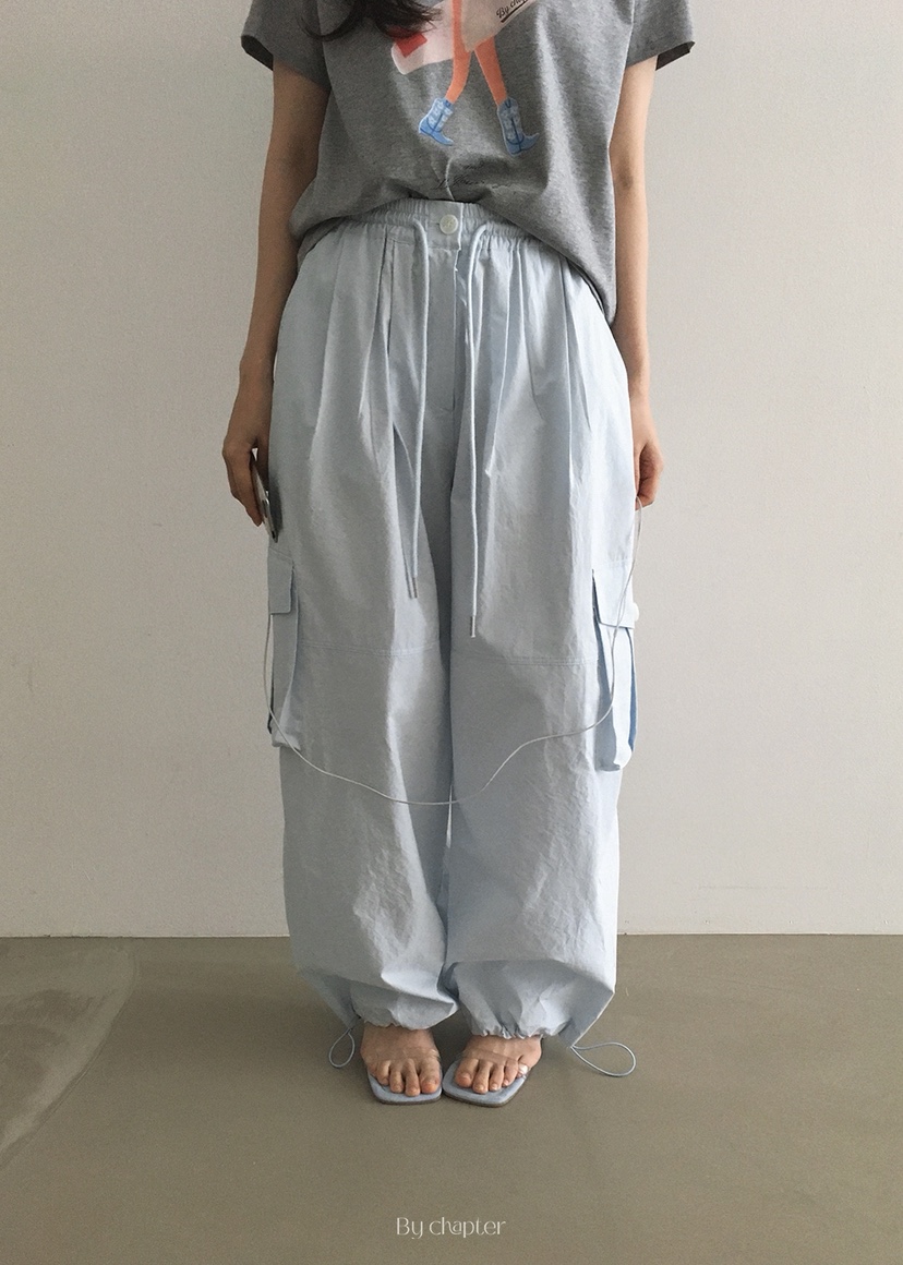 BY CHAPTER直郵韓國代購㊣女裝新品人氣時尚休閑休閑褲工裝褲Chapter休閑褲圖色4
