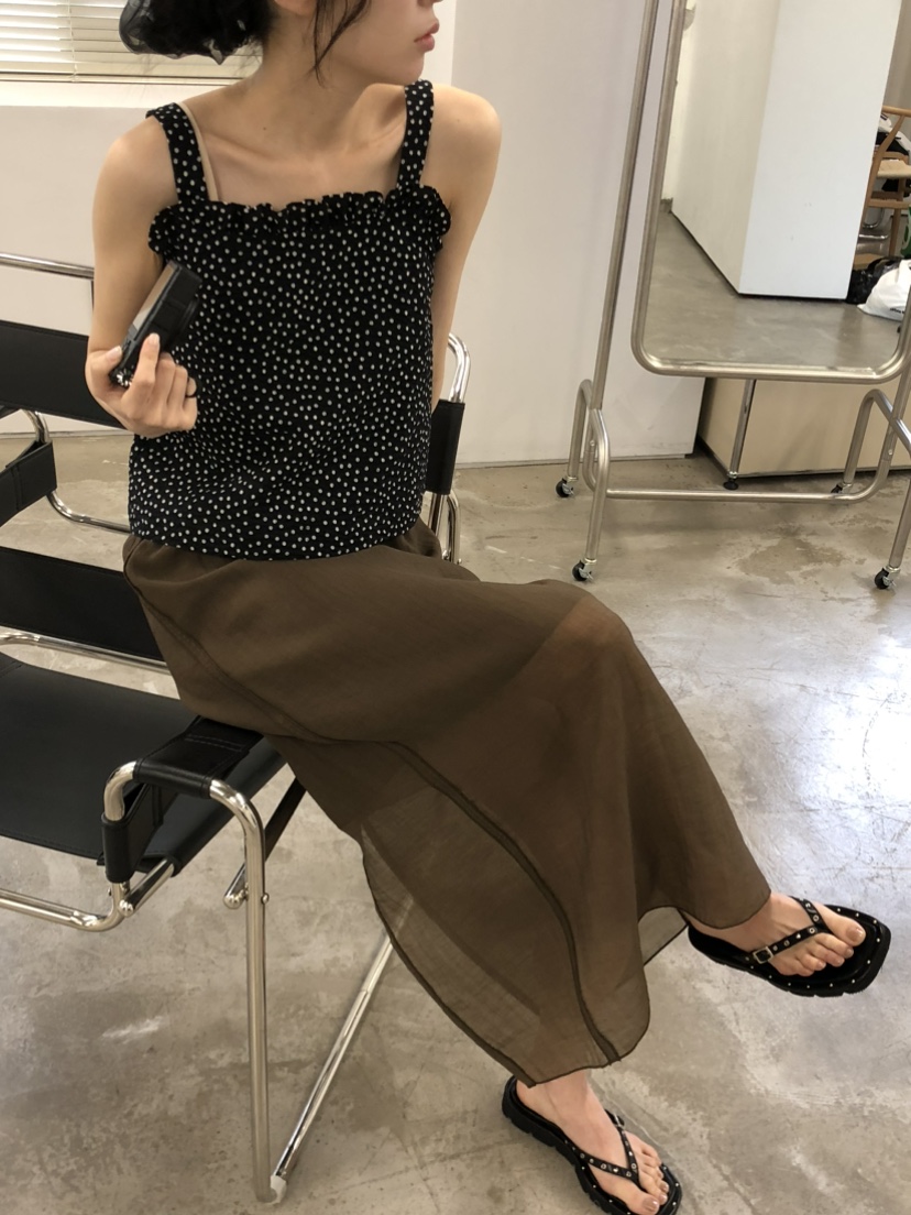 FOSET韓國直郵㊣東大門實拍女裝新款休閑熱賣時尚25春夏長裙FOSET長裙
