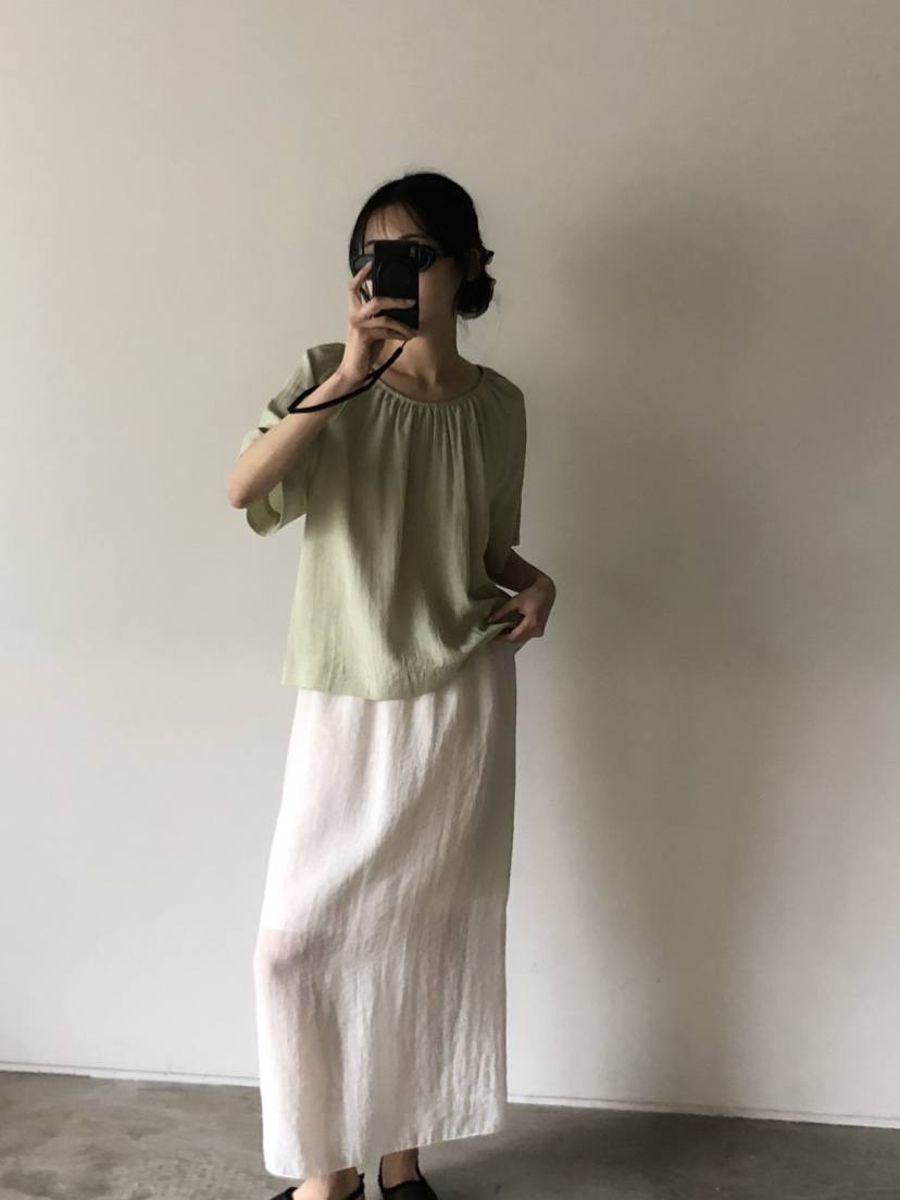 FOSET韓國直郵㊣東大門實拍女裝新款休閑熱賣時尚25春夏長裙FOSET長裙