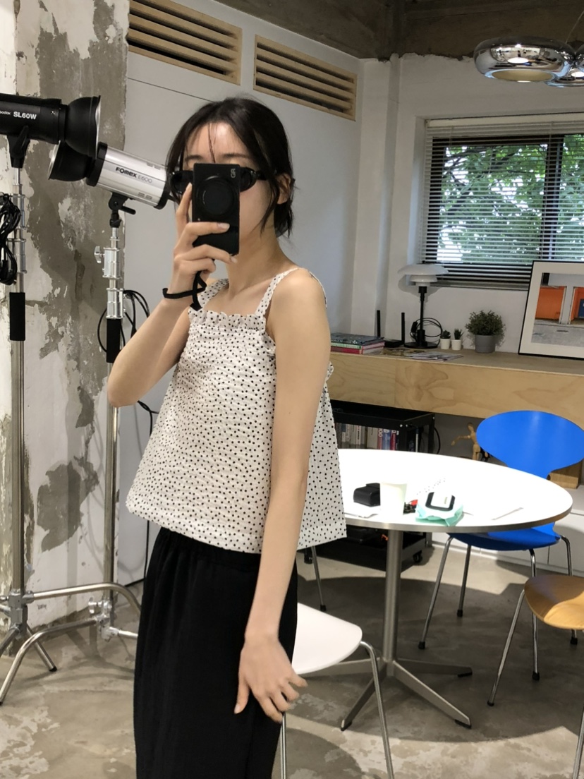 FOSET韓國直郵㊣女裝新品人氣25春夏休閑推薦熱賣時尚吊帶背心FOSET吊帶/背心