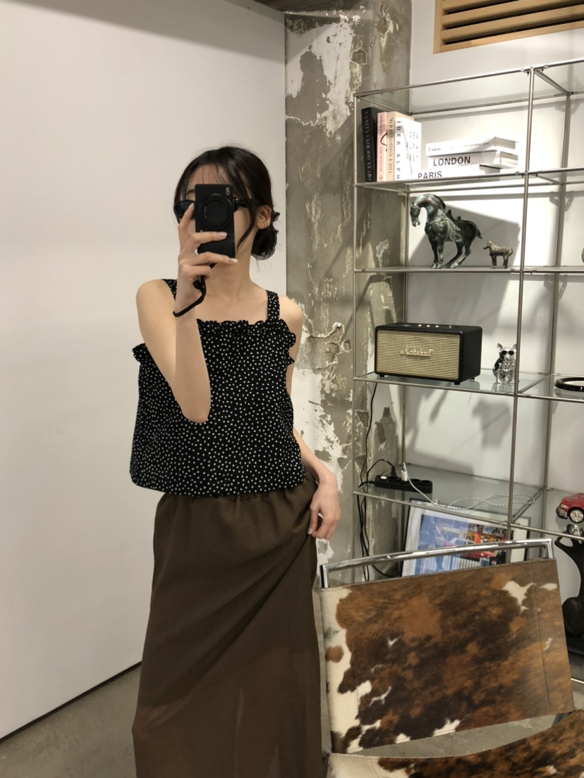 FOSET韓國直郵㊣女裝新品人氣25春夏休閑推薦熱賣時尚吊帶背心FOSET吊帶/背心