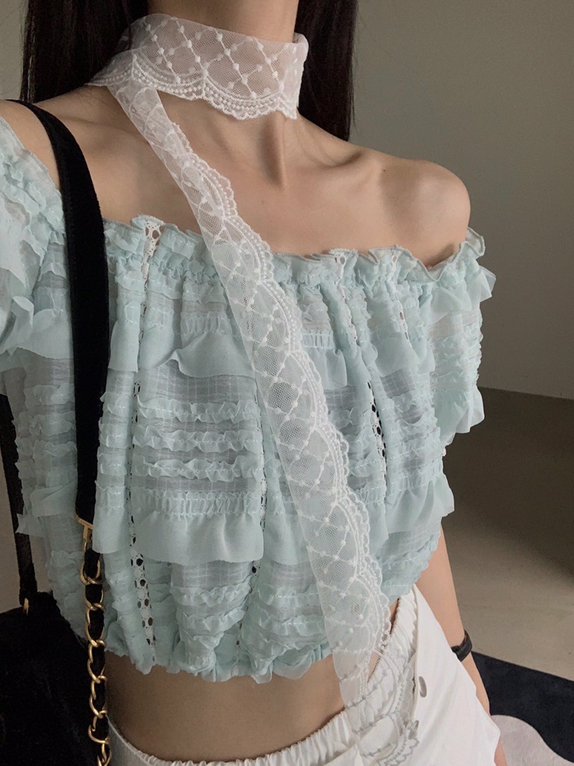 VERANDA韓國直郵㊣女裝新款時尚人氣25春夏休閑推薦襯衫蕾絲衫VERANDA襯衫/蕾絲衫