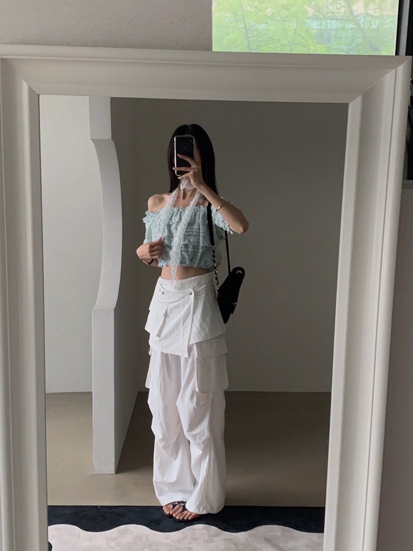 VERANDA韓國直郵㊣女裝新款時尚人氣25春夏休閑推薦襯衫蕾絲衫VERANDA襯衫/蕾絲衫