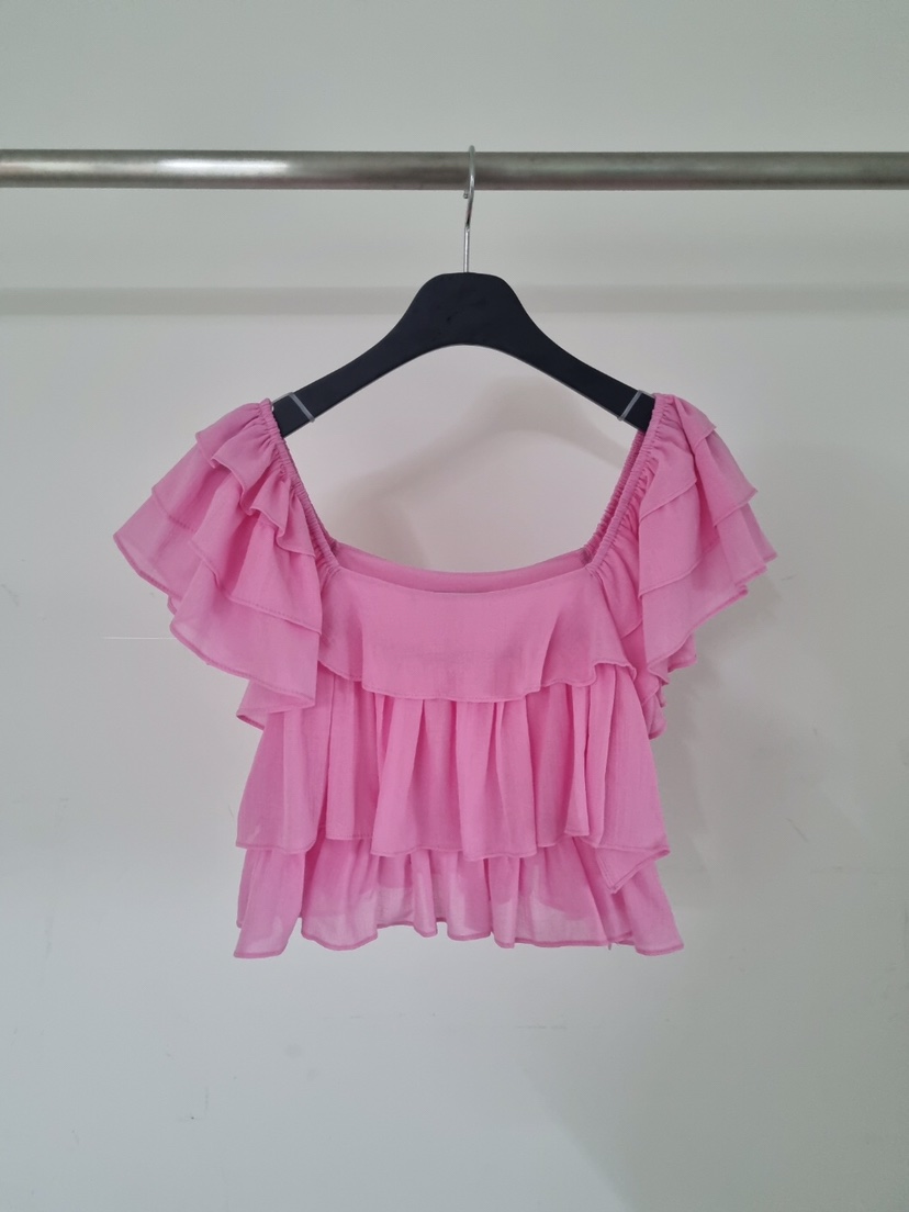 VERANDA韓國㊣直郵東大門代購女裝新品推薦時尚25春夏襯衫蕾絲衫VERANDA襯衫/蕾絲衫圖色2