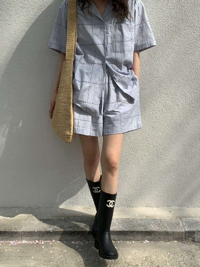 OURS韓國㊣直郵東大門代購女裝新款25春夏休閑熱賣短褲蕾絲OURS短褲