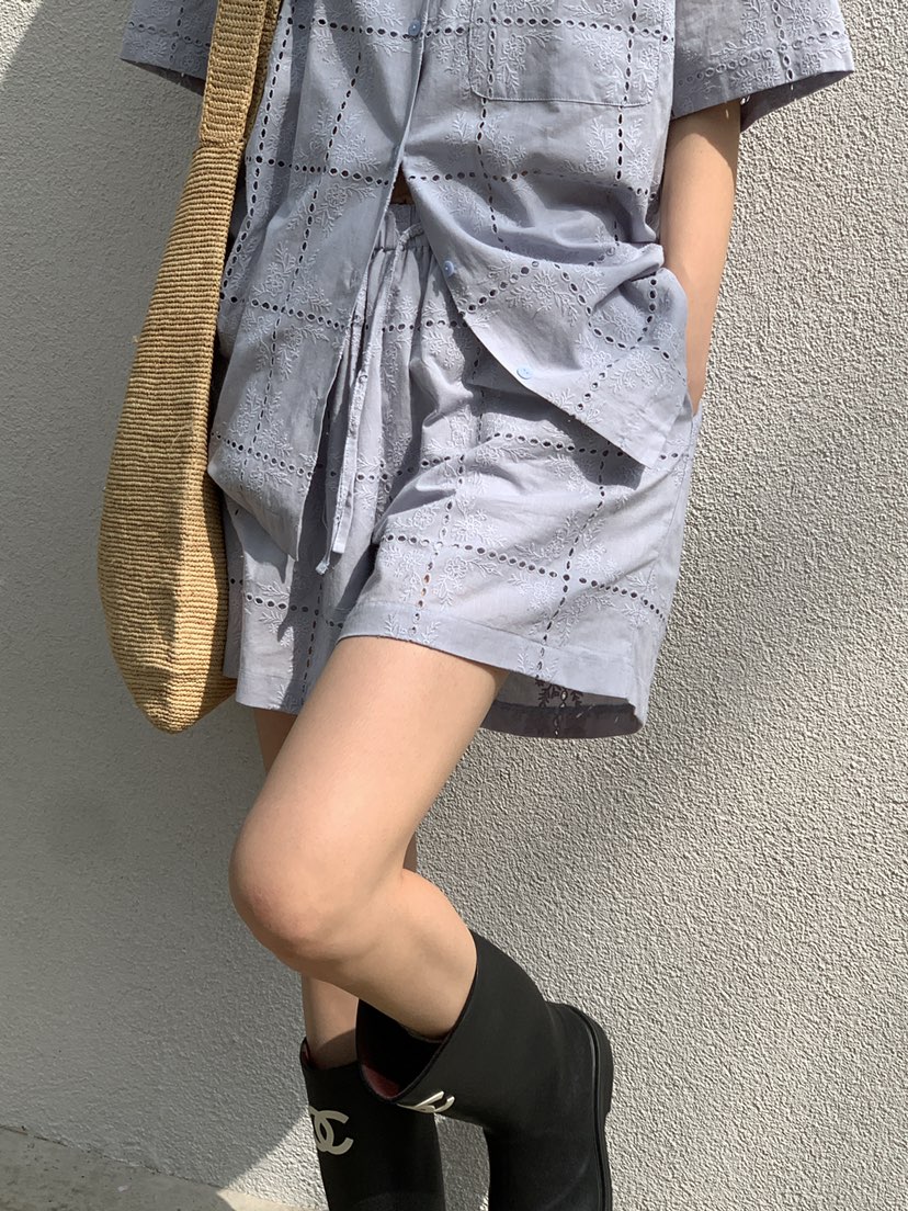 OURS韓國㊣直郵東大門代購女裝新款25春夏休閑熱賣短褲蕾絲OURS短褲