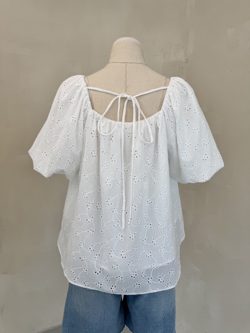 LAUNDRY韓國㊣直郵東大門代購女裝新品時尚25春夏襯衫蕾絲衫刺繡LAUNDRY襯衫/蕾絲衫