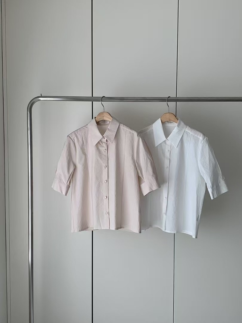 ANDYOUBROWN-OT韓國直郵㊣東大門實拍女裝新品25春夏襯衫蕾絲衫透明ANDYOUBROWN-OT襯衫/蕾絲衫