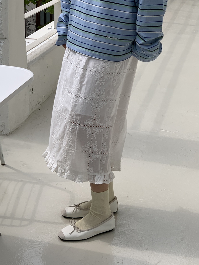 OURS韓國㊣直郵東大門代購女裝新品推薦25春夏半身裙中短裙OURS半身裙/中短裙