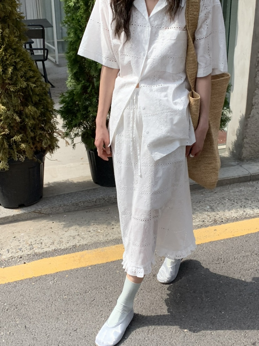OURS韓國㊣直郵東大門代購女裝新品推薦25春夏半身裙中短裙OURS半身裙/中短裙